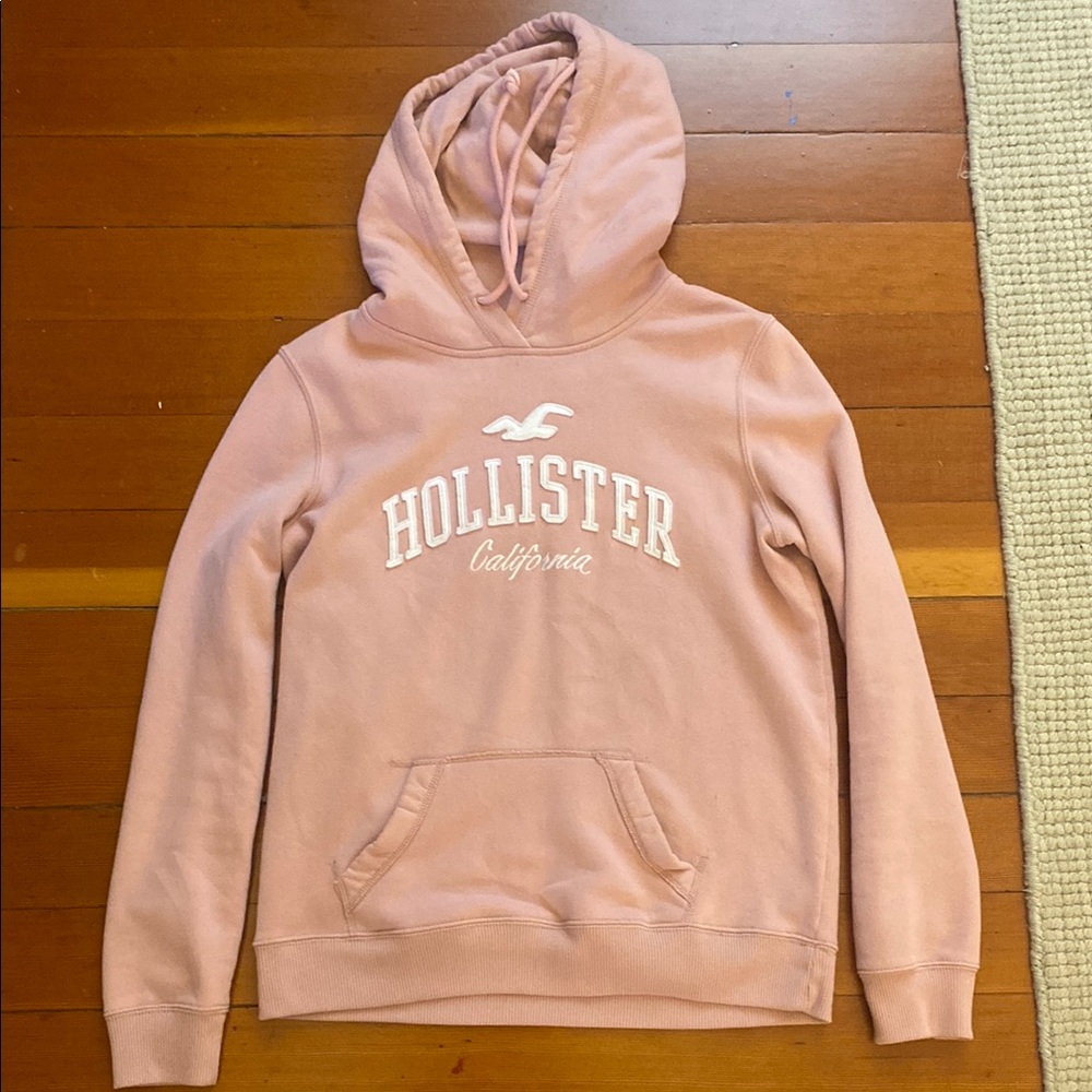 Hollister Blush Hoodie with Logo
